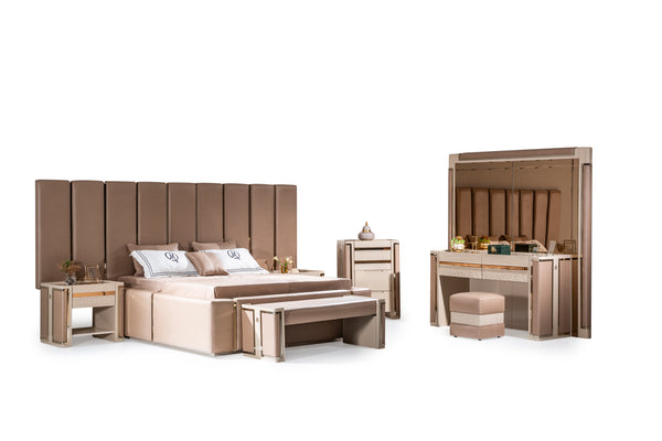 6Pc Montclair Bedroom Set in Desert Tan