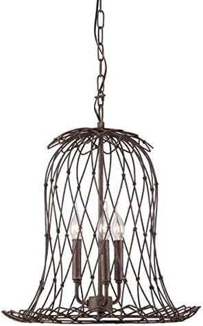Chert Ceiling Lamp, 22" x 19" x 19", Rustic