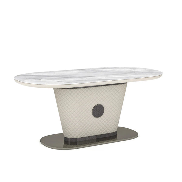 De Vito Luxury Oval Marble Dining Table.