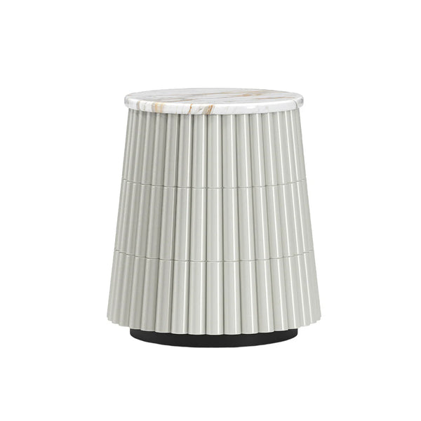 JAXIE Push to Open Marble Side Table
