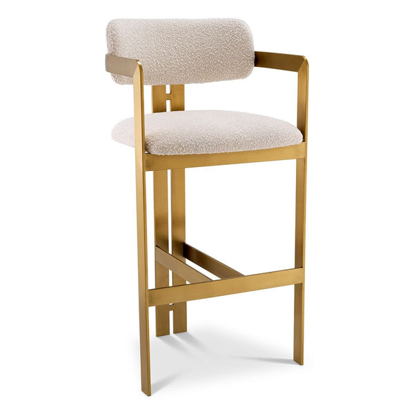 Donato Bar Stool Brushed Brass