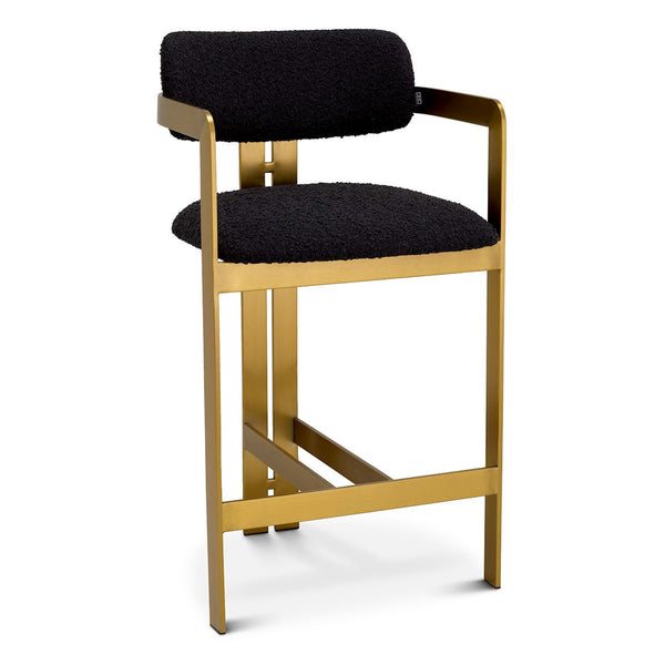 Donato Counter Stool Brushed Brass