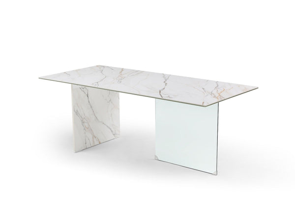 Bloxom Ceramic Glass Dining Table