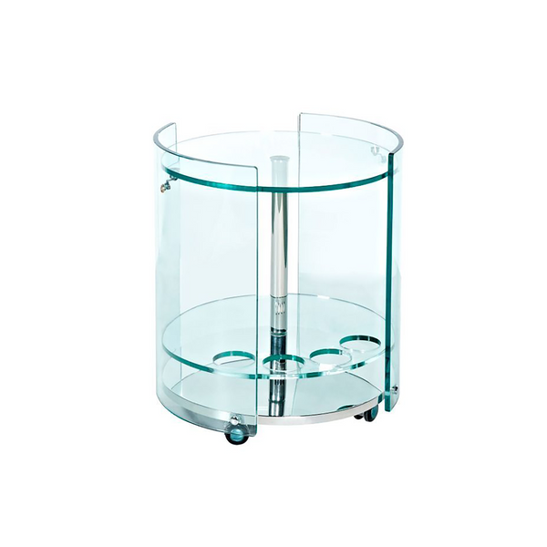 Bubble Glass Bar Cart